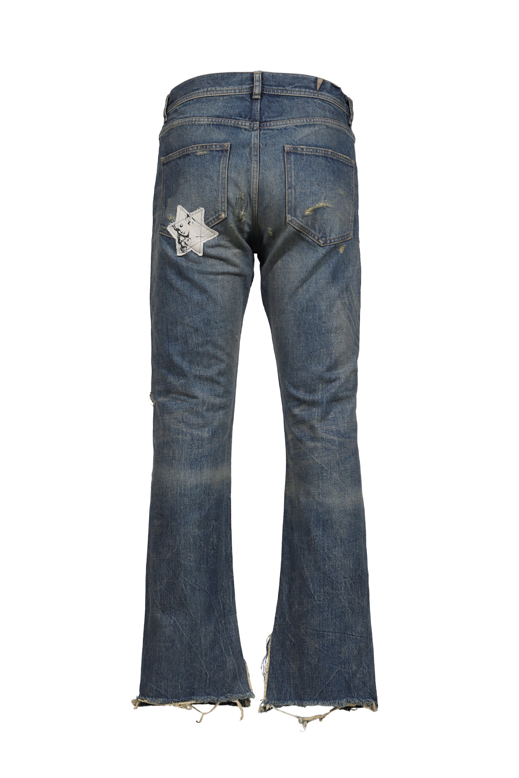 ONLY SON (BRUISED) JEANS / Patched Deep Blue