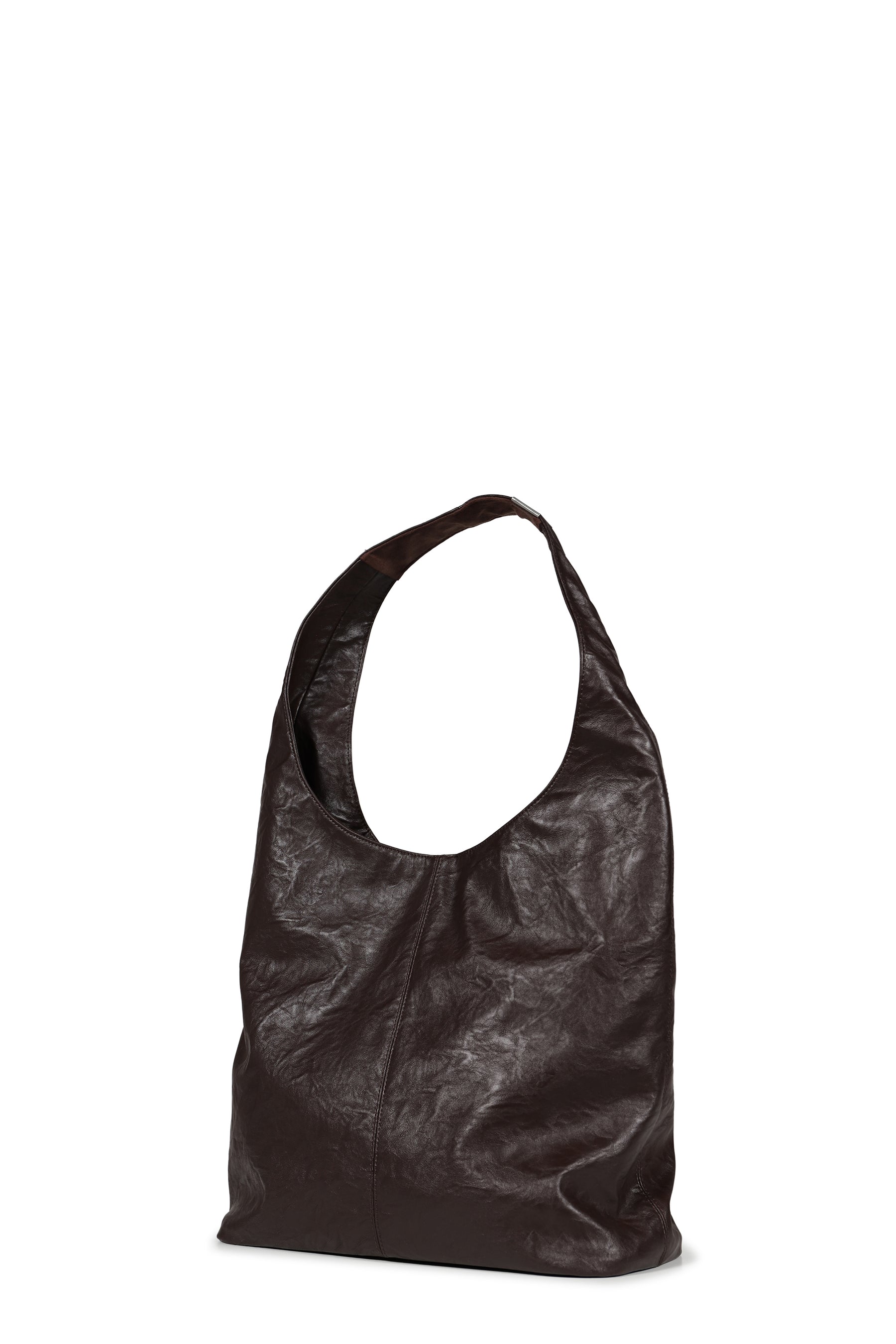 G LEATHER SHOULDER BAG / BRW