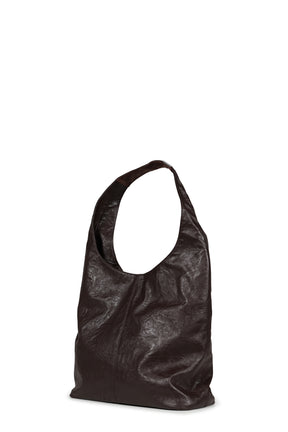 G LEATHER SHOULDER BAG / BRW