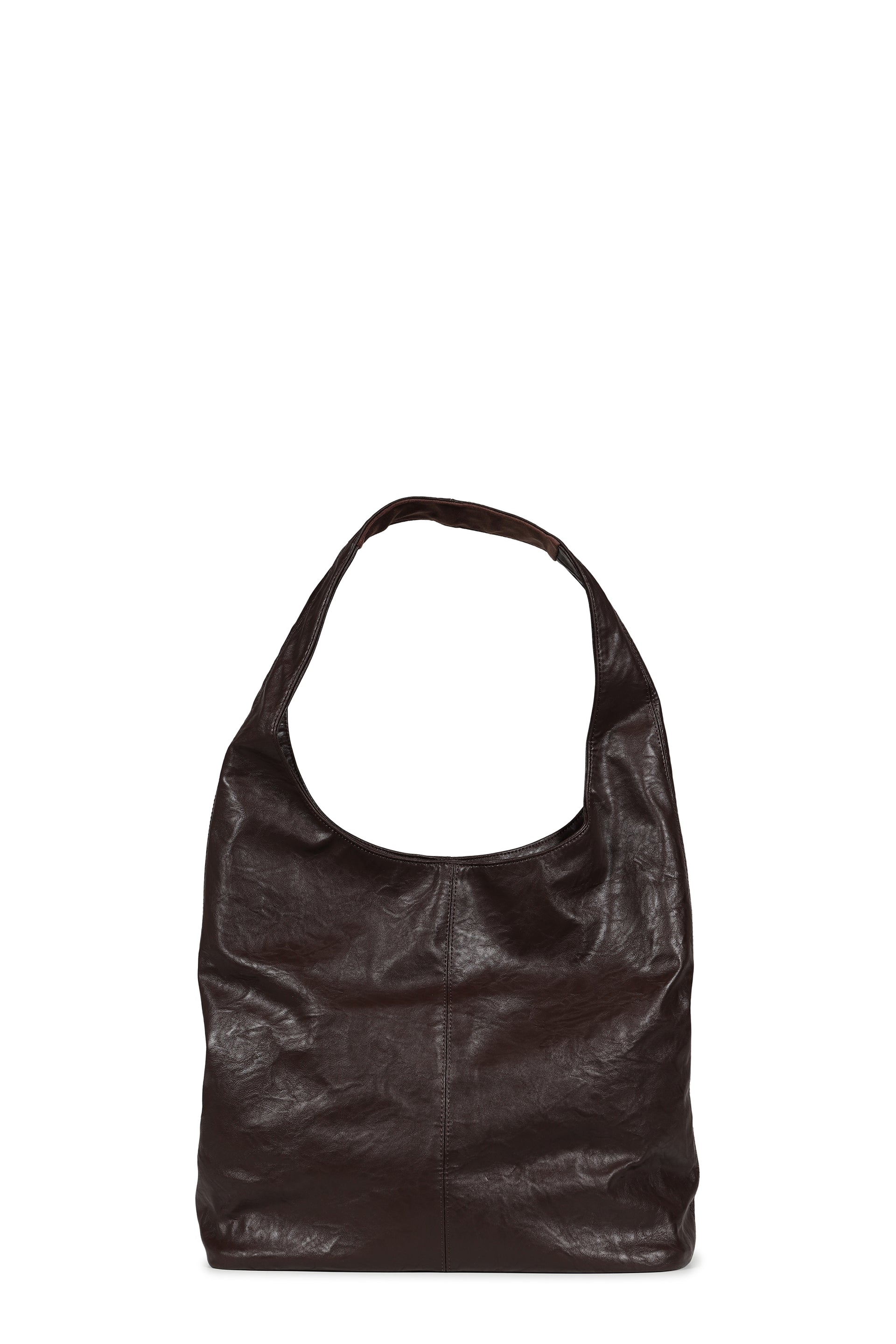 G LEATHER SHOULDER BAG / BRW