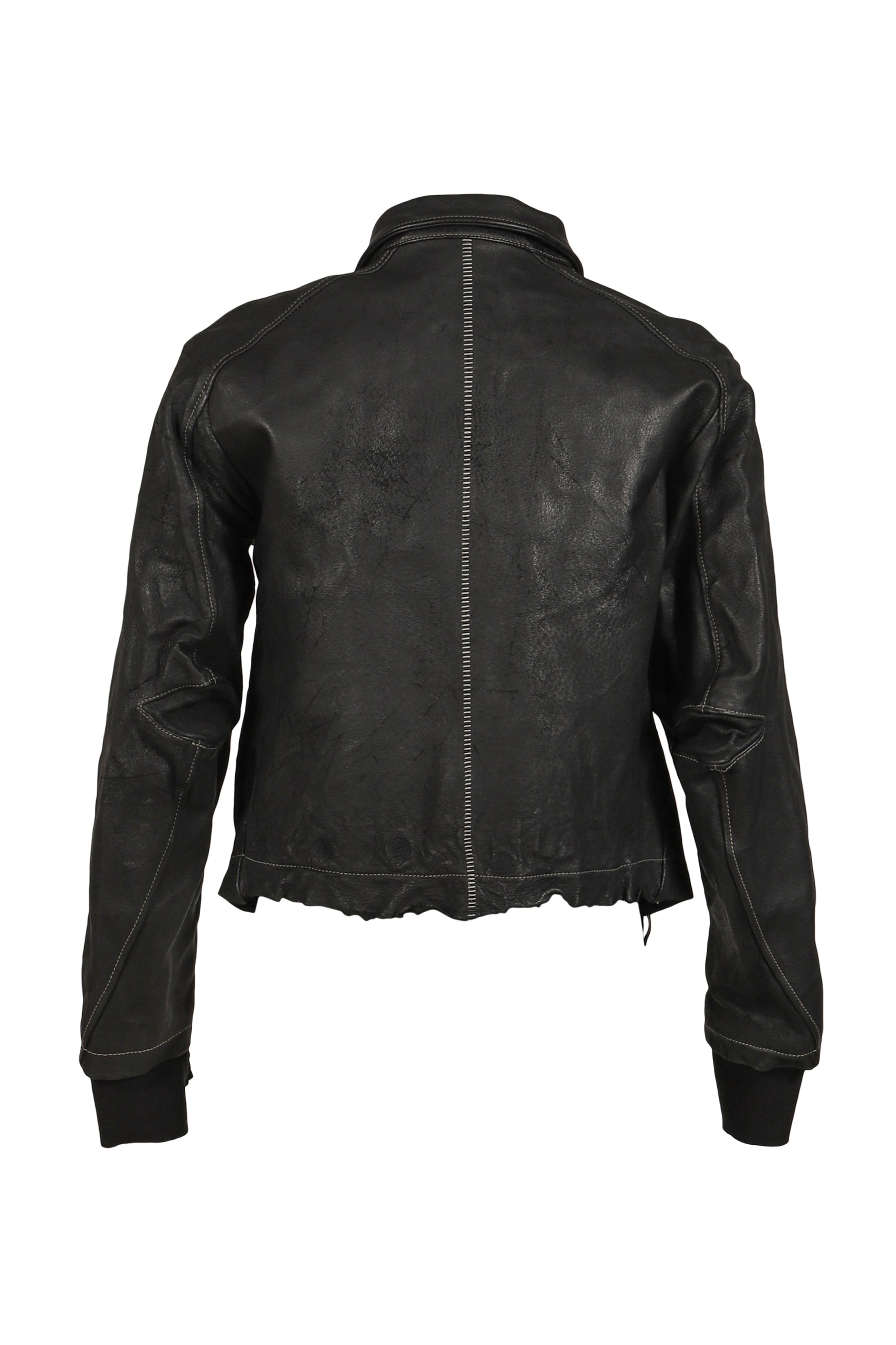 SKIN JACKET(VEGETABLE TANNING PIG LEATHER) / BLK