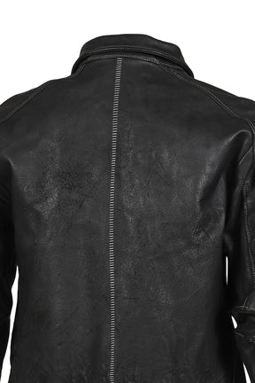 SKIN JACKET(VEGETABLE TANNING PIG LEATHER) / BLK