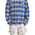 PADDED CHECK SHIRTS JACKET / BLU