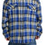 PADDED CHECK SHIRTS JACKET / BLU