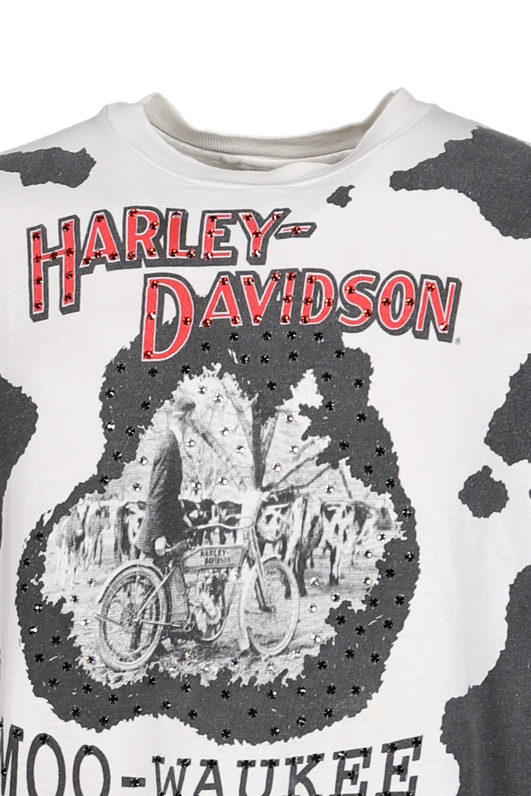 HARLEY DAVIDSON / MLVINCE×INNOCENCE / SS TEE / WHT/BLK