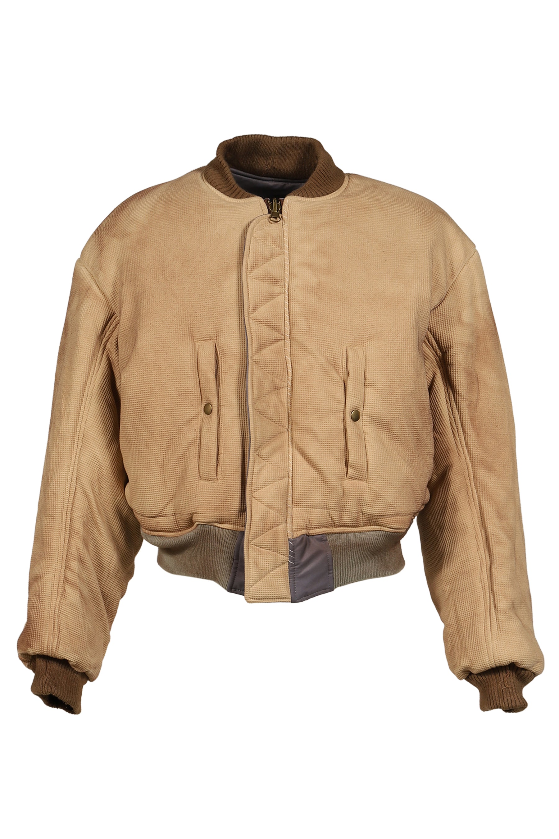 WAFFLE VINTAGE PATCH BOMBER / CHA