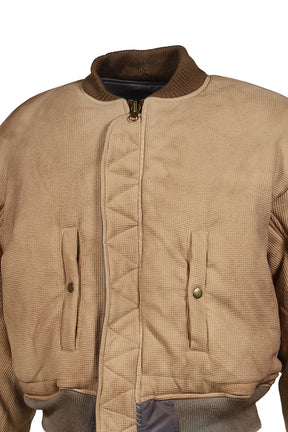 WAFFLE VINTAGE PATCH BOMBER / CHA