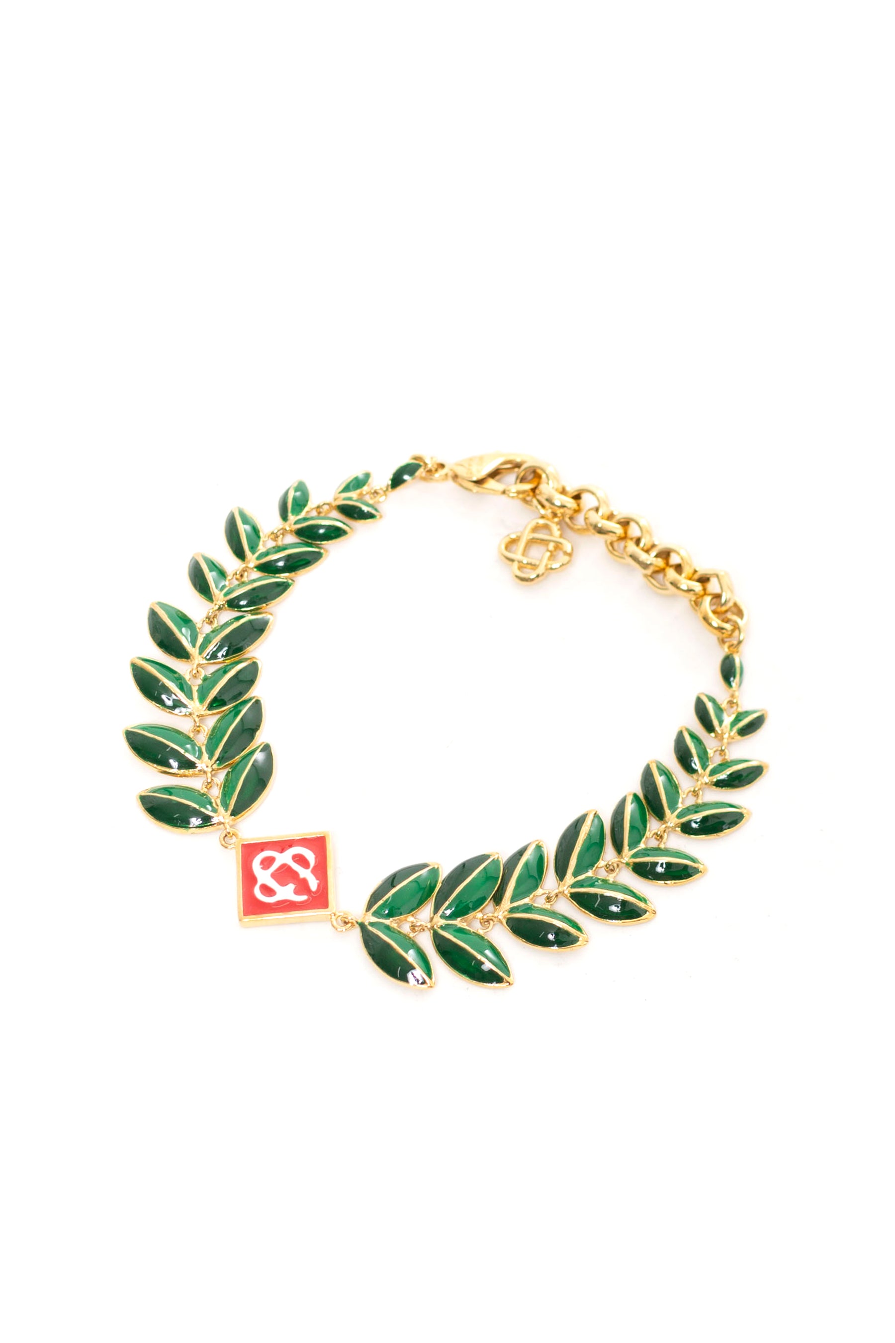 Casablanca カサブランカ FW23 LAUREL LEAF BRACELET / GOLD GRN -NUBIAN