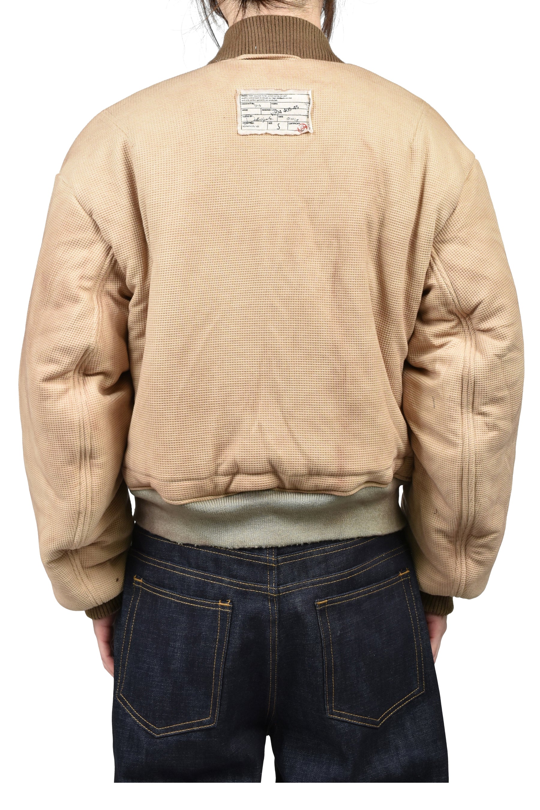 WAFFLE VINTAGE PATCH BOMBER / CHA