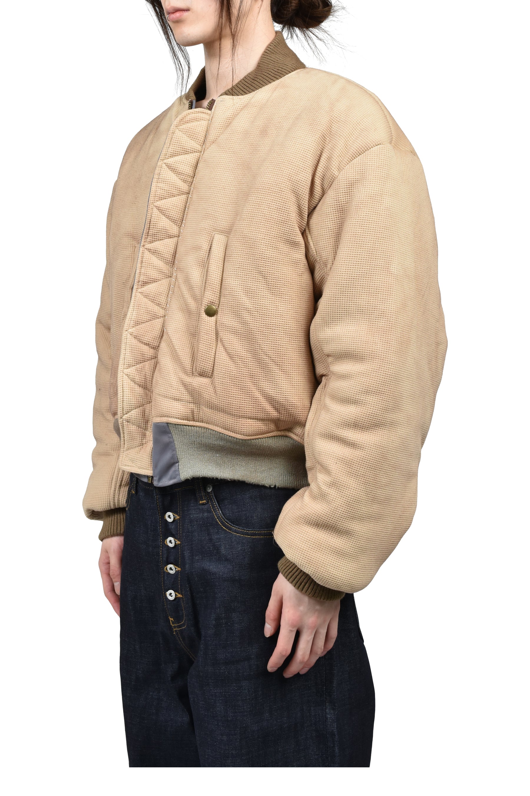 WAFFLE VINTAGE PATCH BOMBER / CHA