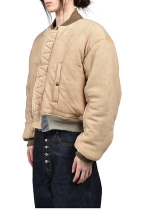WAFFLE VINTAGE PATCH BOMBER / CHA