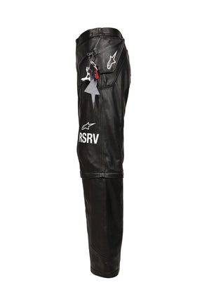 2.0 NEO BAT LEATHER PANTS / BLK