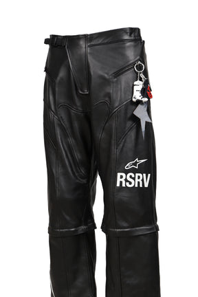 2.0 NEO BAT LEATHER PANTS / BLK