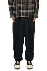 ATHLETIC LOGO ELASTIC SWEATPANTS / BLK