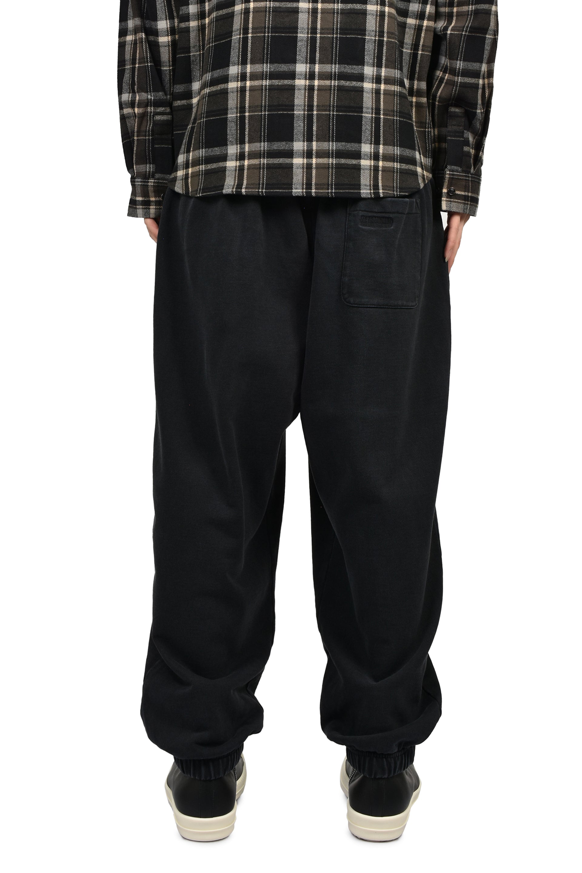 ATHLETIC LOGO ELASTIC SWEATPANTS / BLK