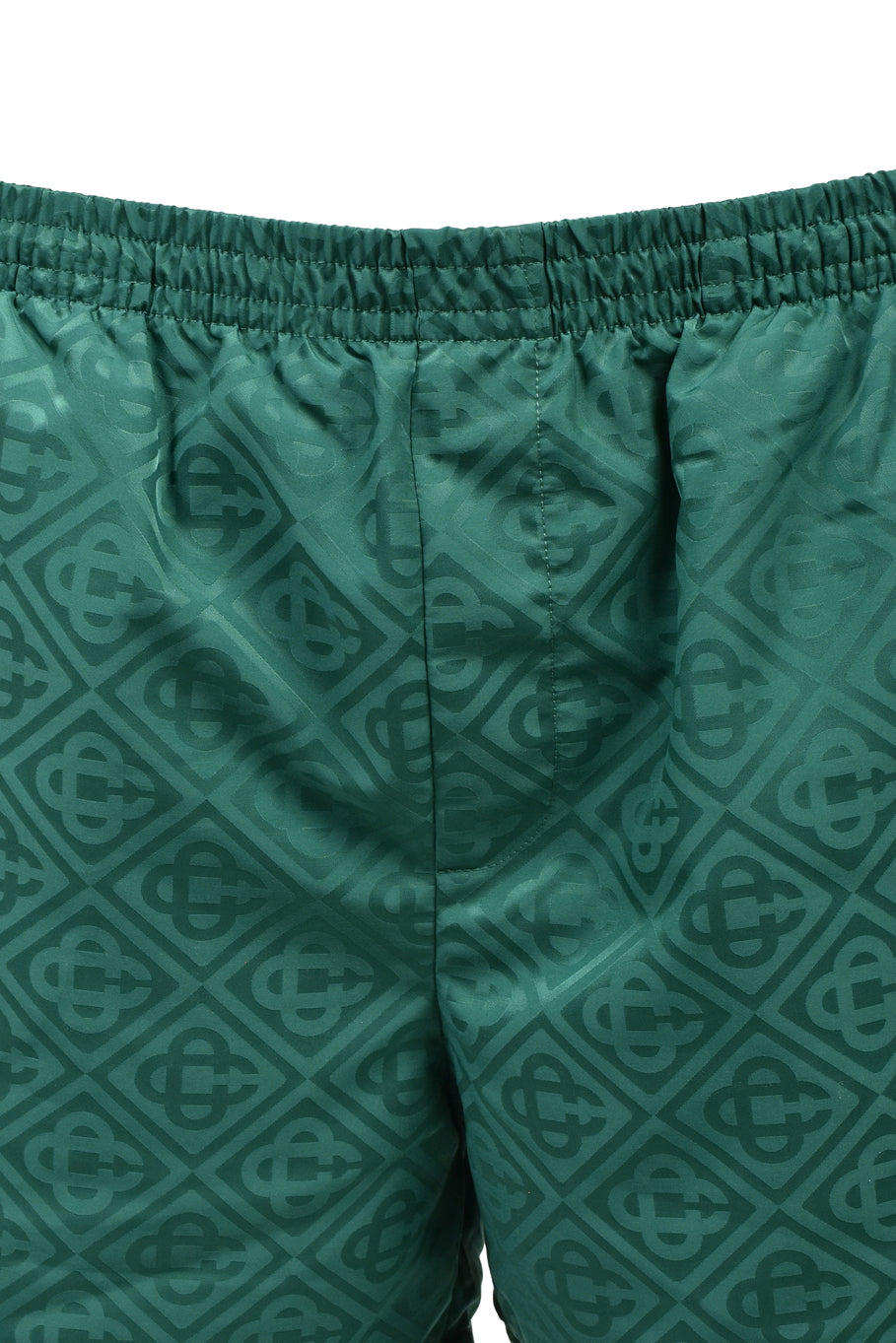 MONOGRAM JACQUARD SWIM SHORTS / GRN