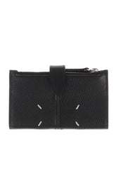 CARD HOLDER + COIN PURSE WITH ZIP / BLK