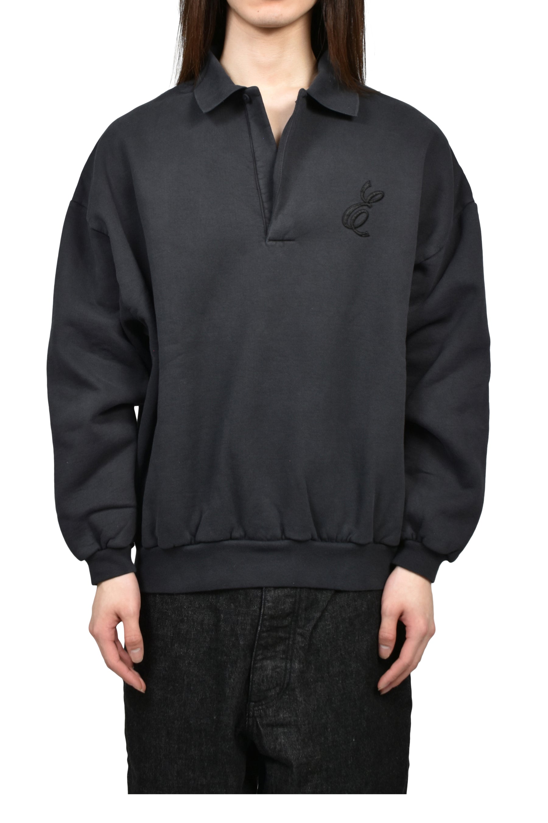 CLASSIC POLO SWEATSHIRT / VTG BLK