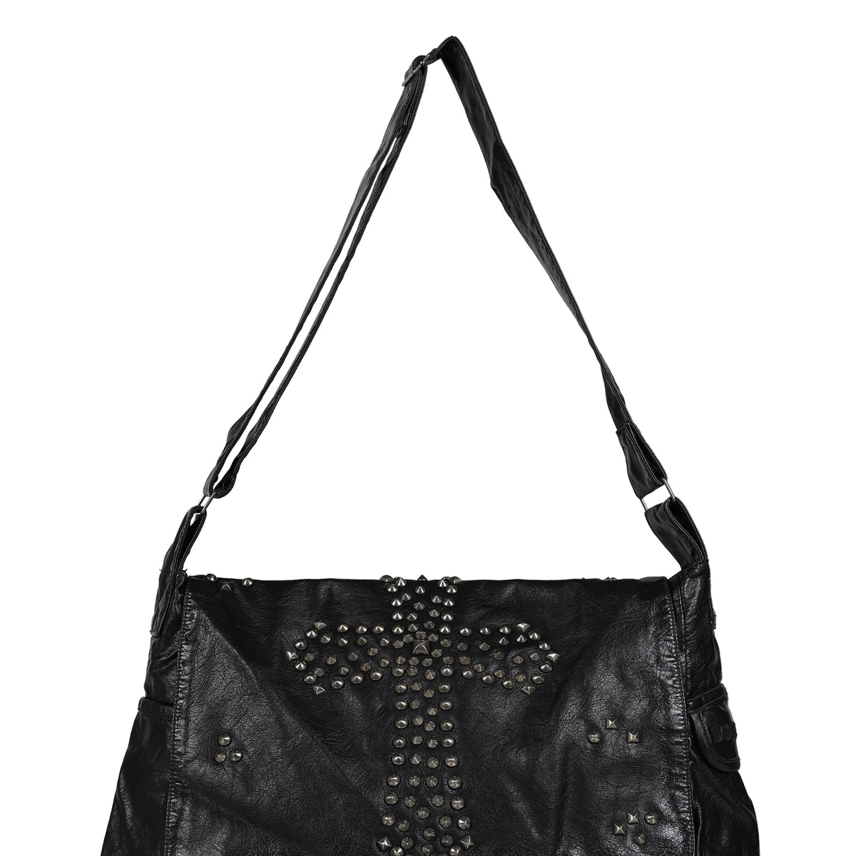 Jaded London ジェイデッド ロンドン FW25 STUDDED PU MESSENGER BAG