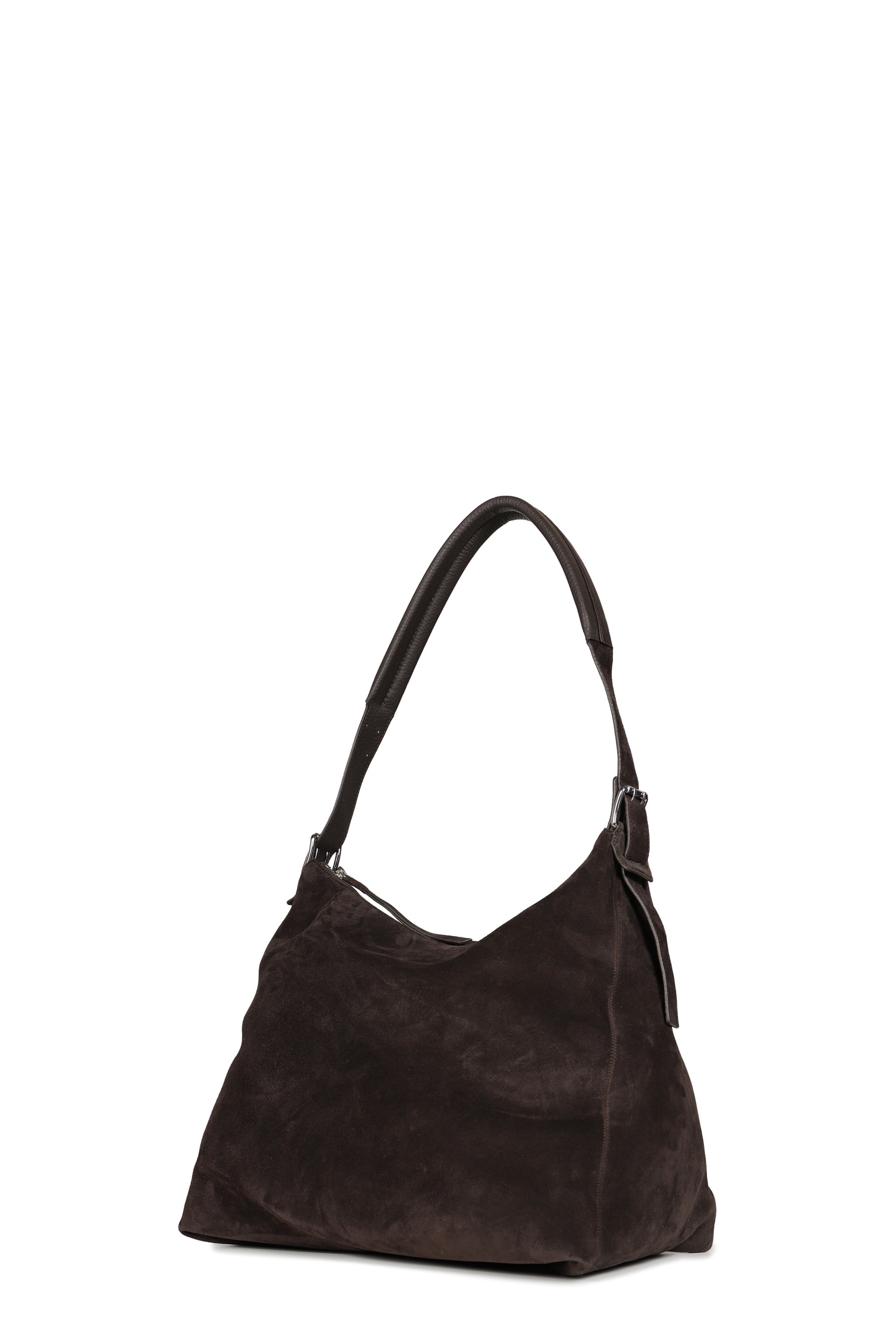 BELTED HOBO BAG / EBONY BRW