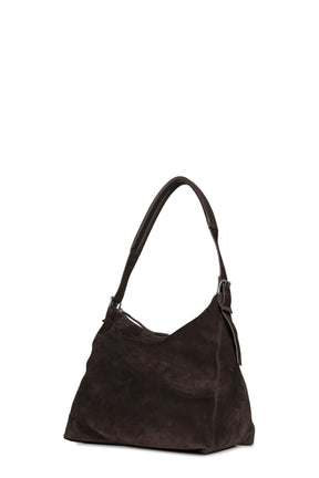 BELTED HOBO BAG / EBONY BRW