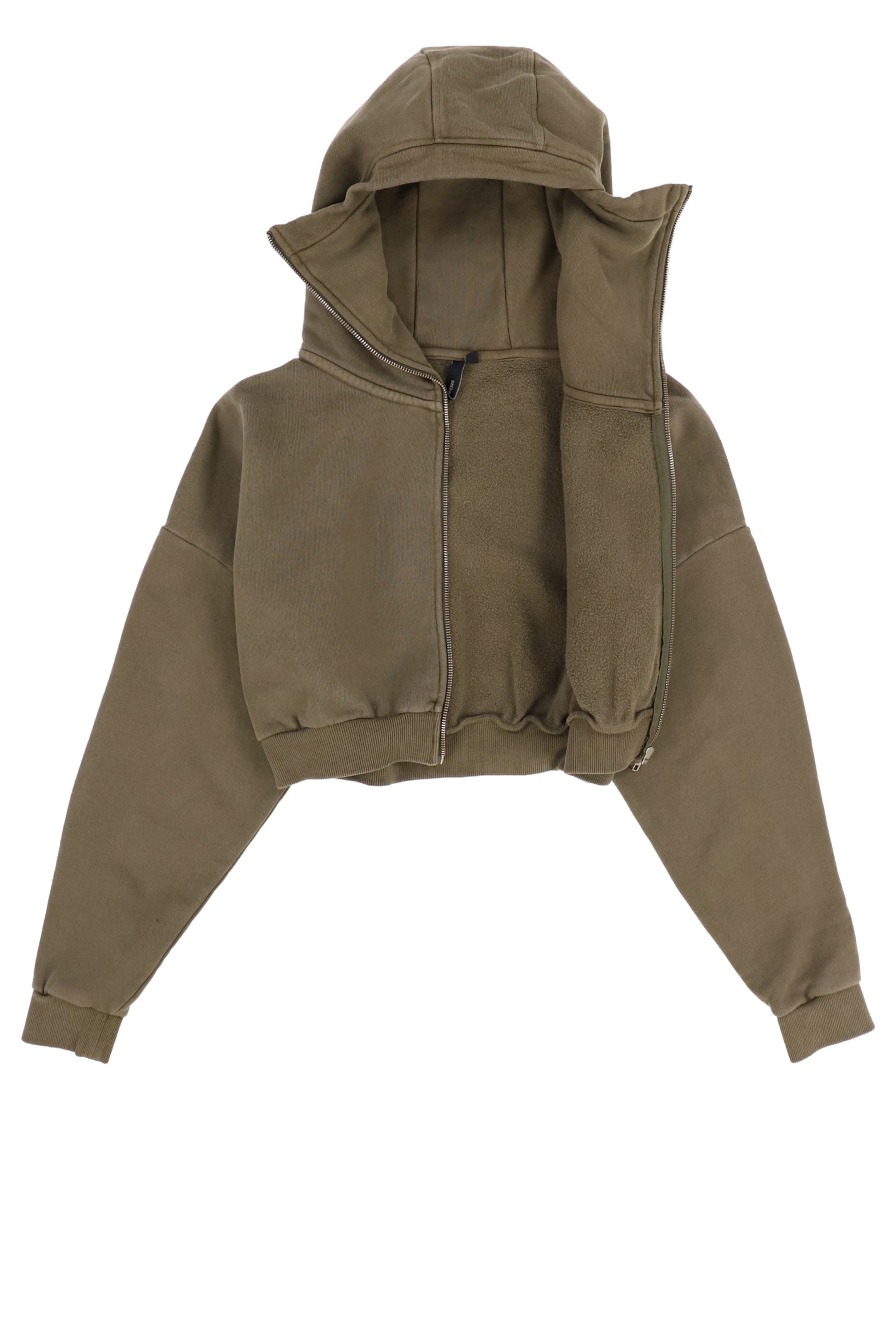 CROPPED FULL ZIP / MILITARY