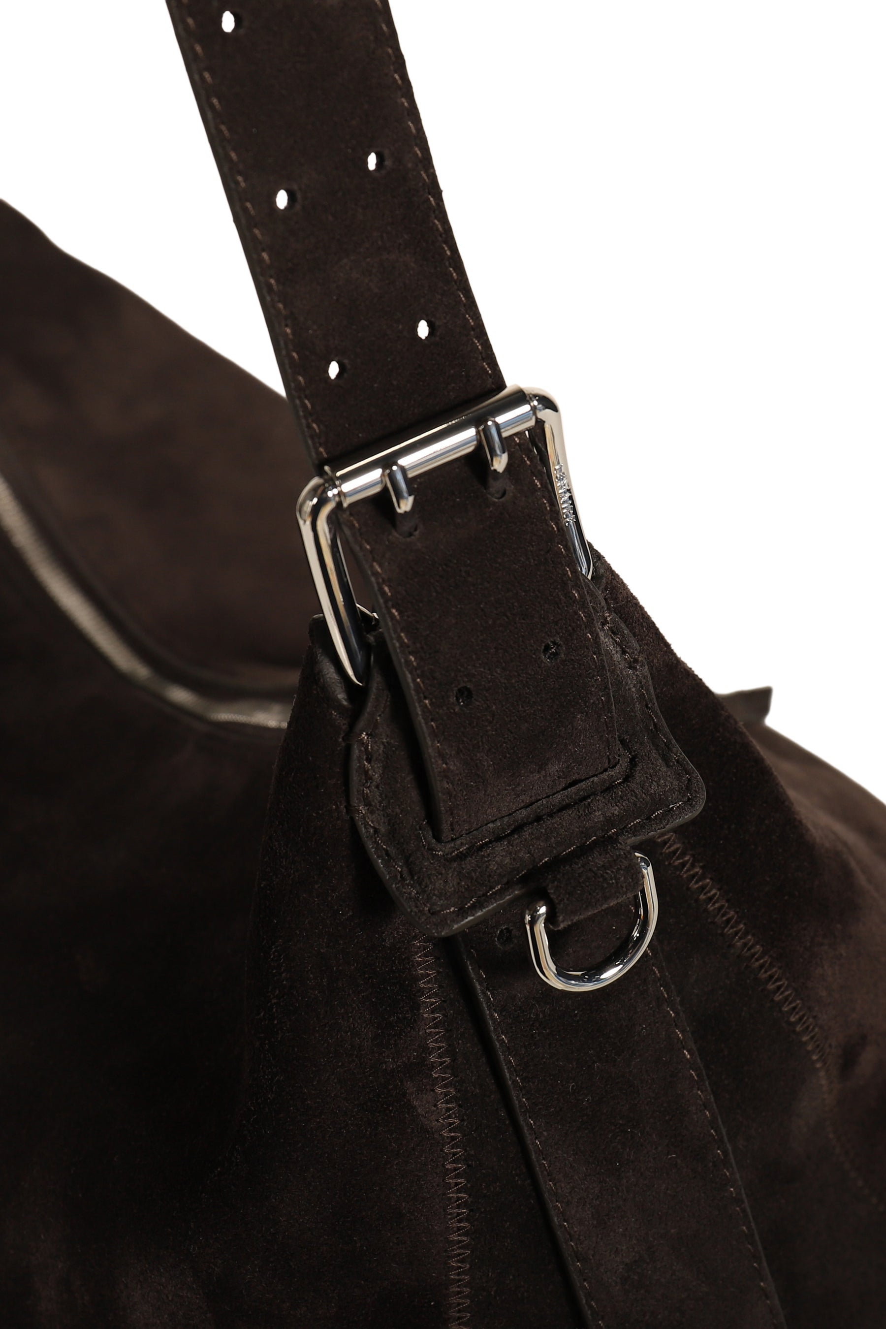 BELTED HOBO BAG / EBONY BRW