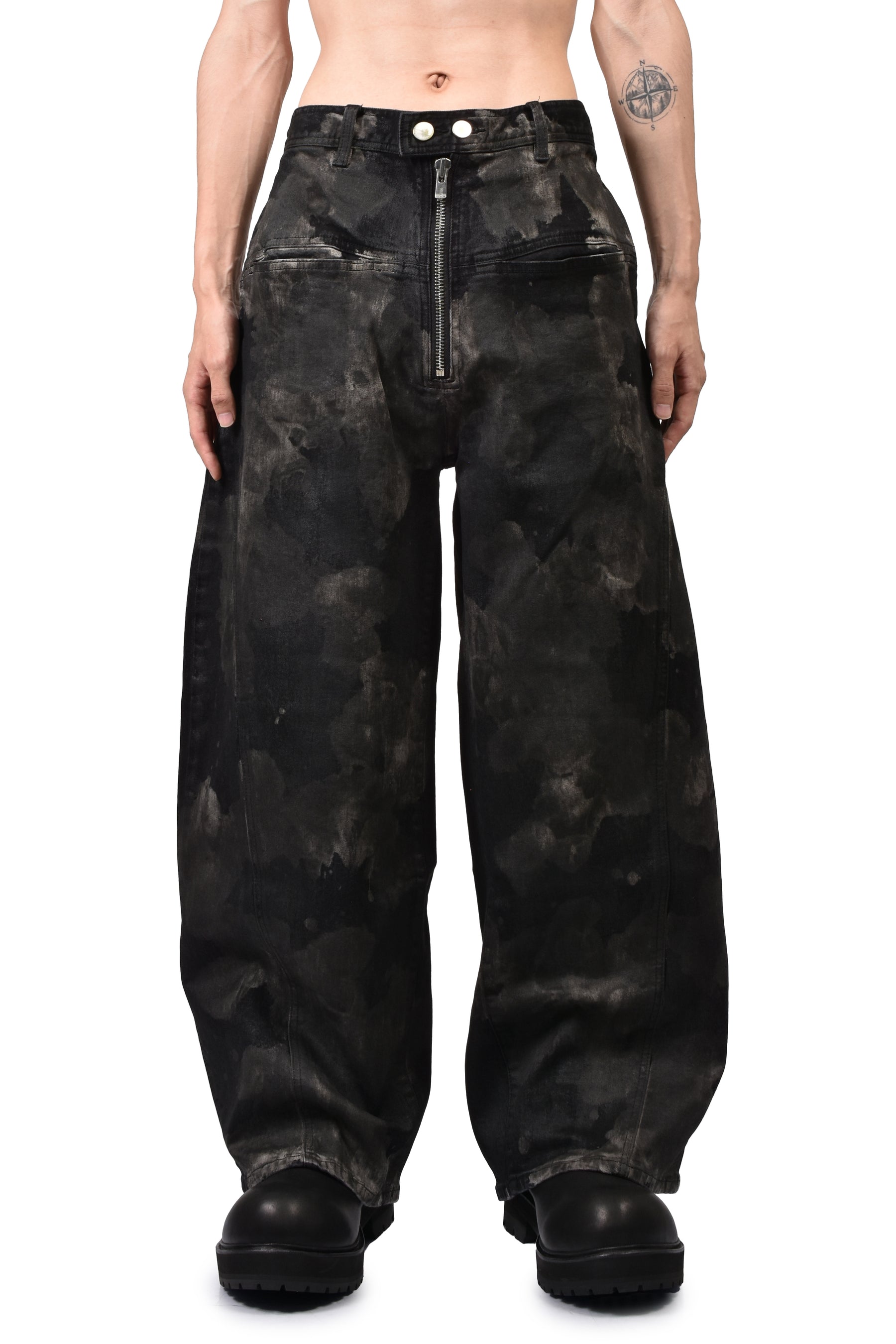 RUSTY WAXED BAGGY CUT / RUSTY BLK