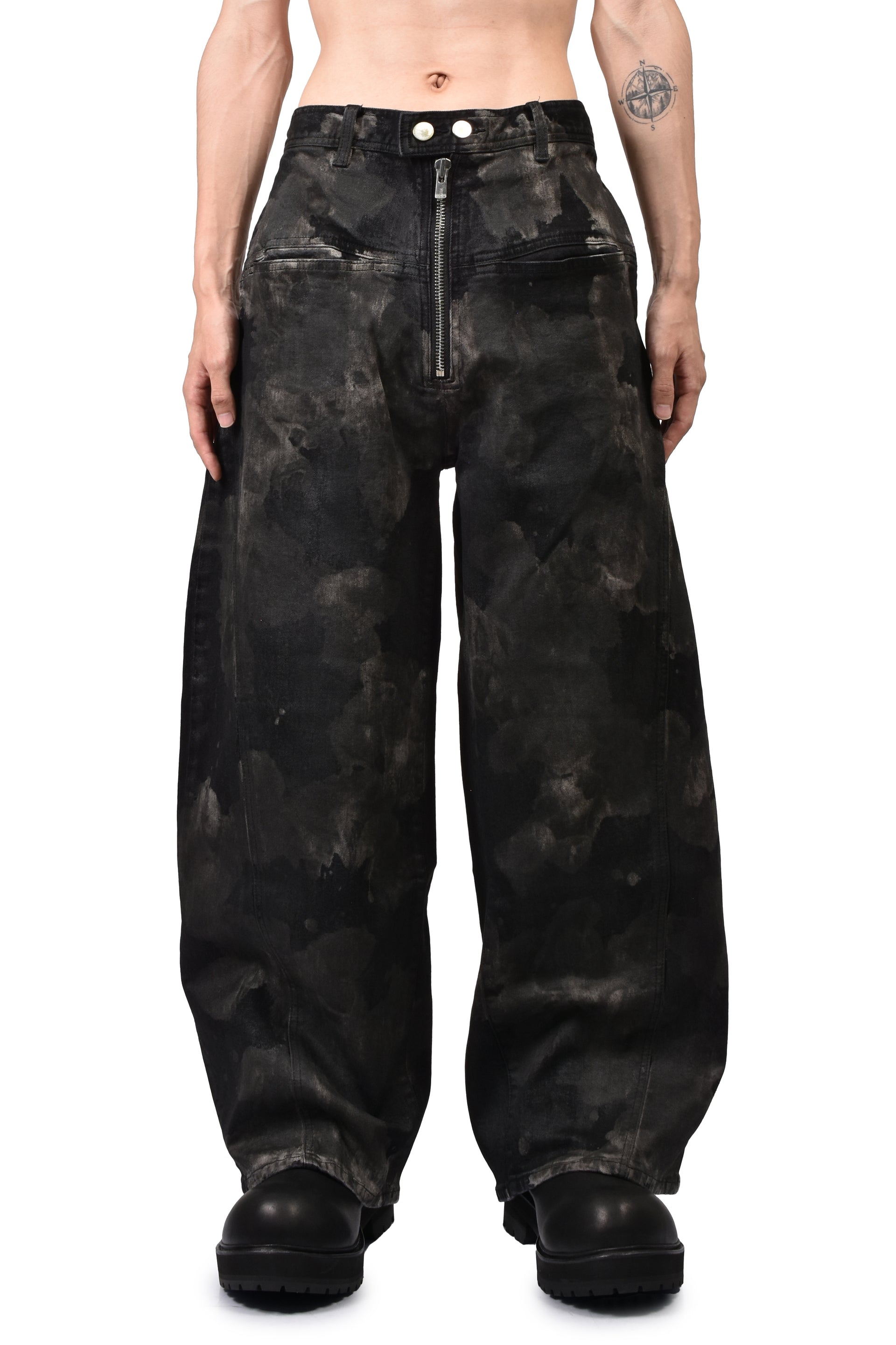 RUSTY WAXED BAGGY CUT / RUSTY BLK