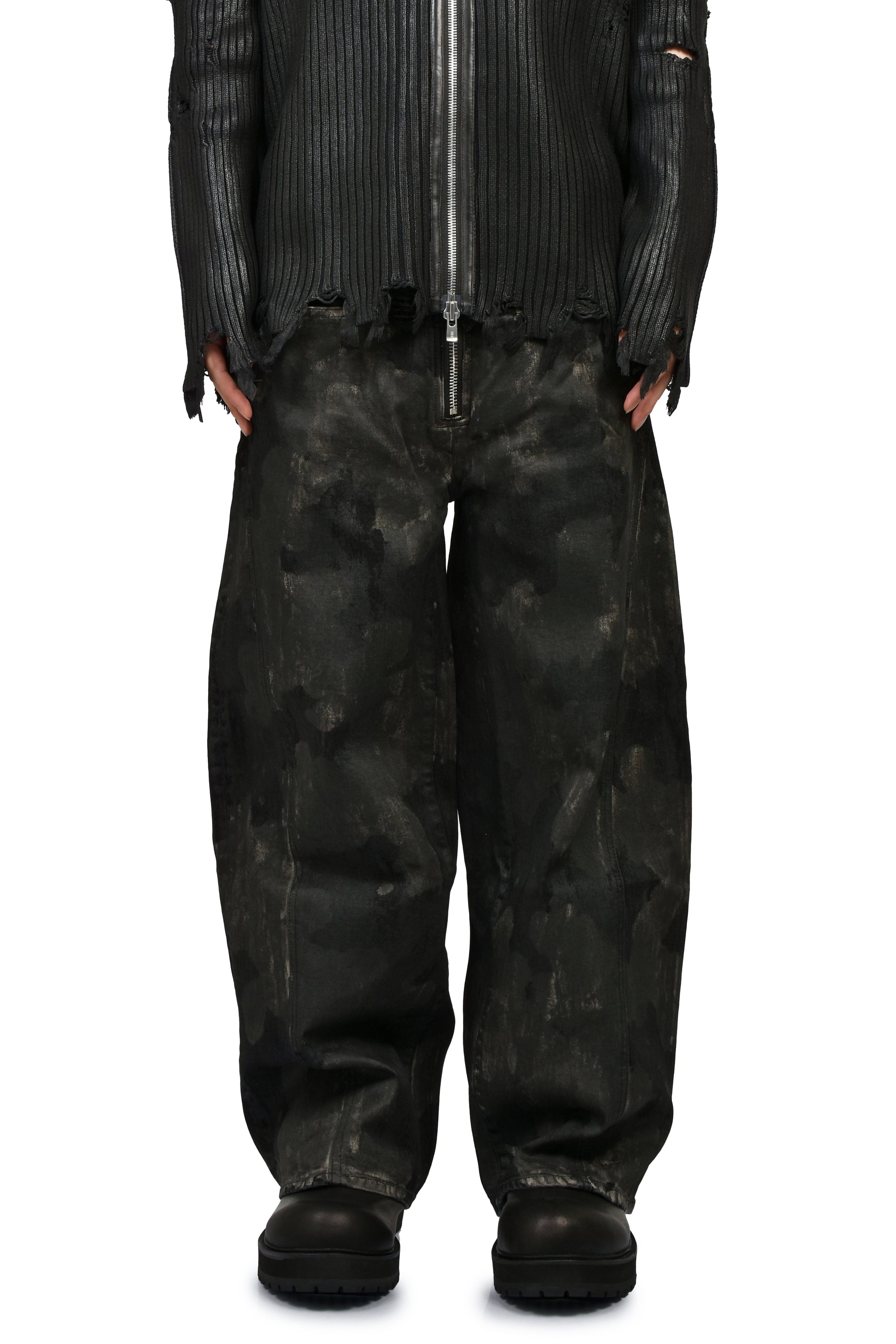 RUSTY WAXED BAGGY CUT / RUSTY BLK