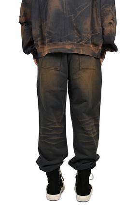 TC TWO TONE WASHED JOGGER PANTS / RUST BLK
