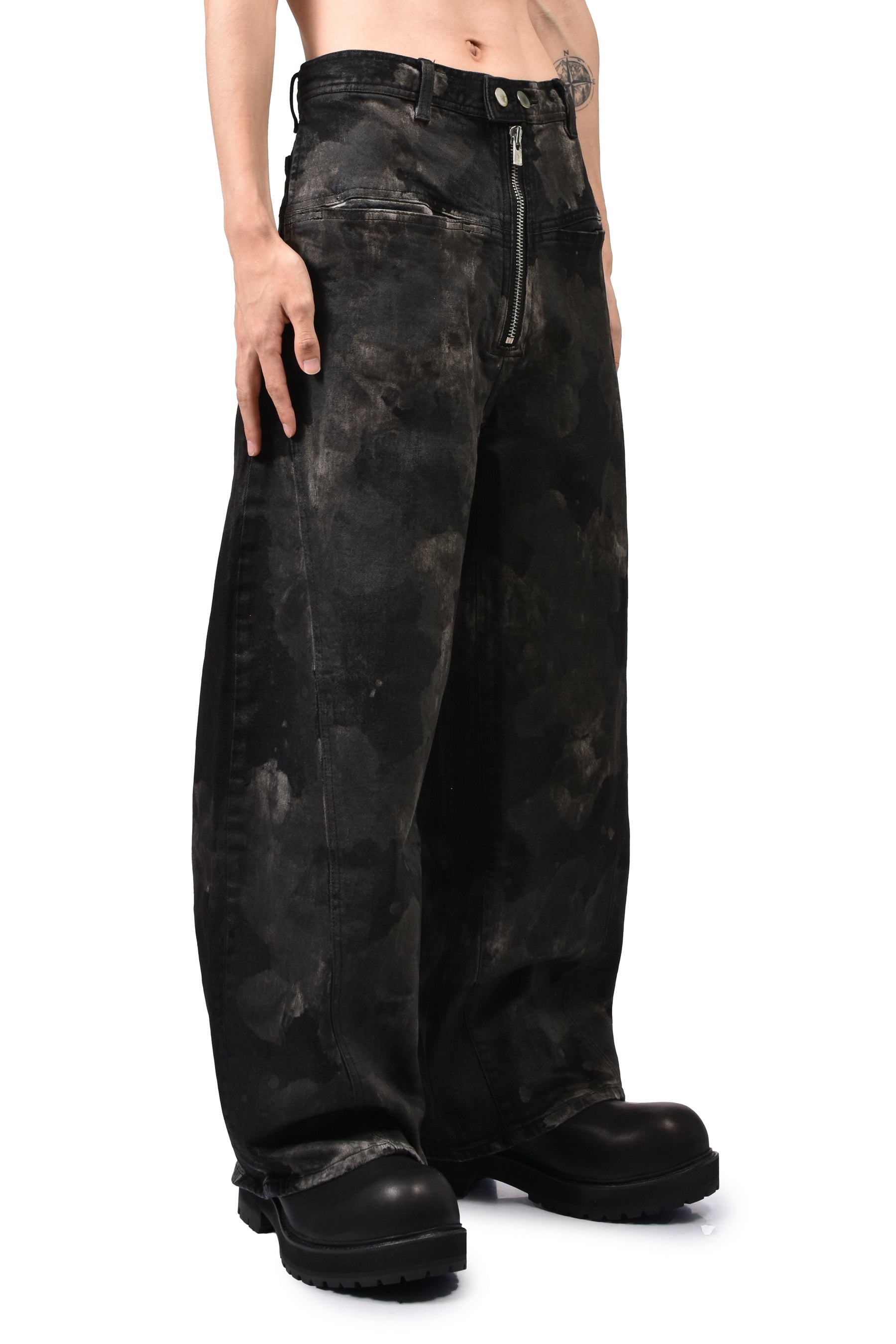 RUSTY WAXED BAGGY CUT / RUSTY BLK