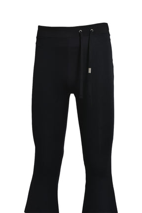 SEAM LINE BOOTCUT PANTS / BLK