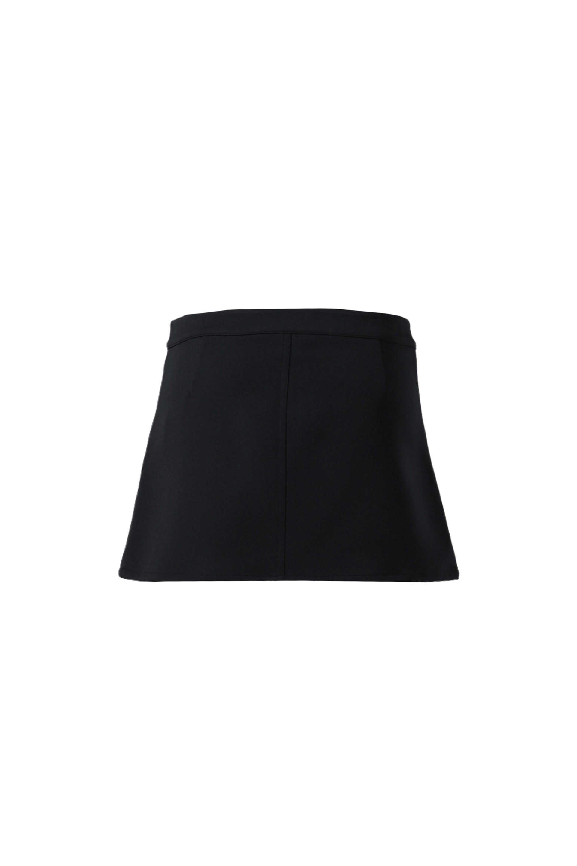 Courrèges 2-POCKET TWILL MINI-SKIRT / BLK