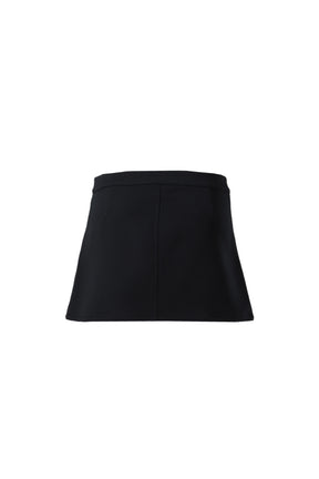 2-POCKET TWILL MINI-SKIRT / BLK