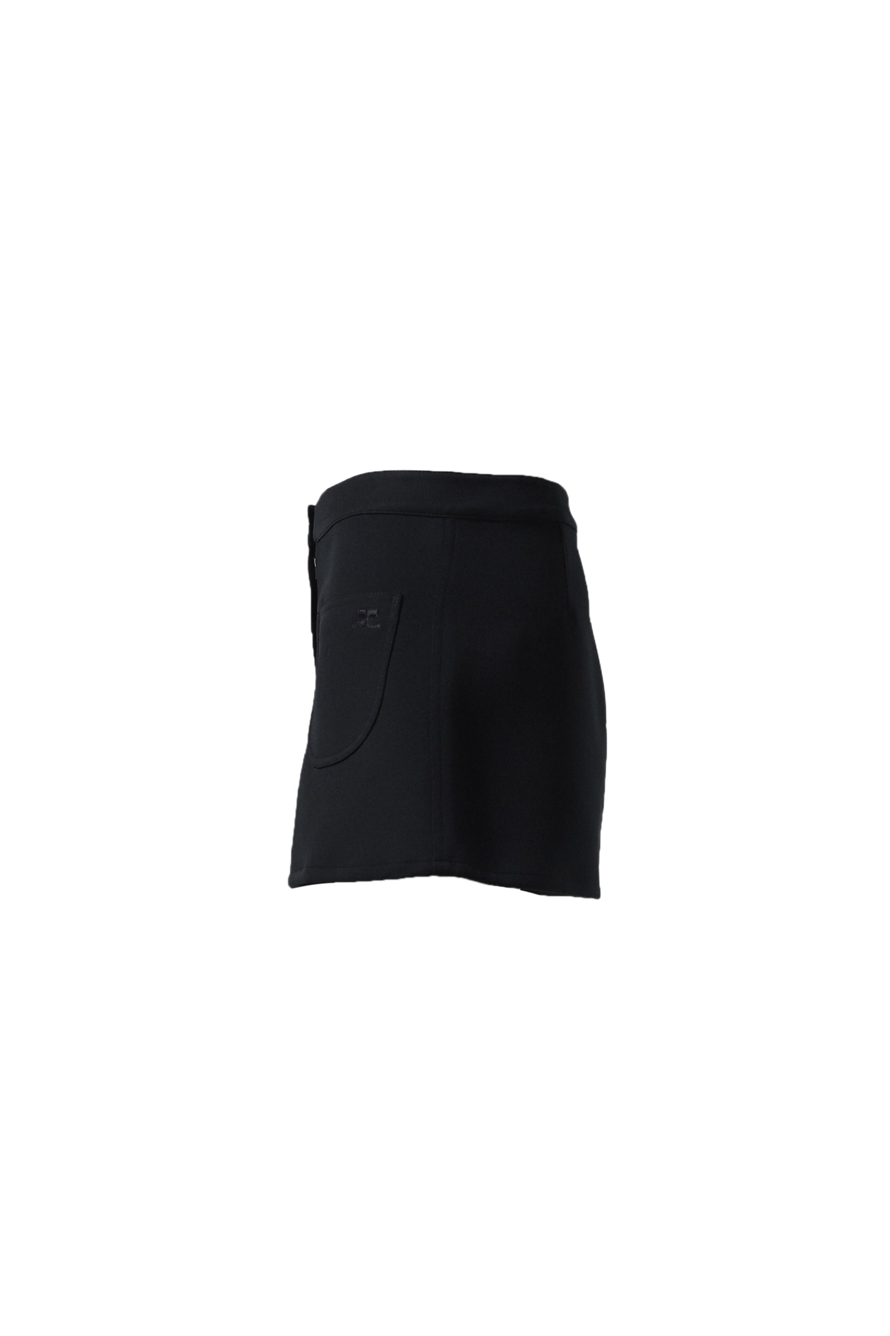 2-POCKET TWILL MINI-SKIRT / BLK