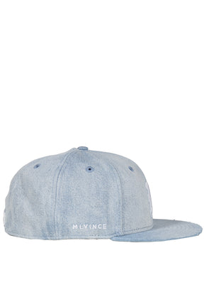 NEWERA 59FIFTY AUTHENTIC LOGO CAP / BLU/WHT