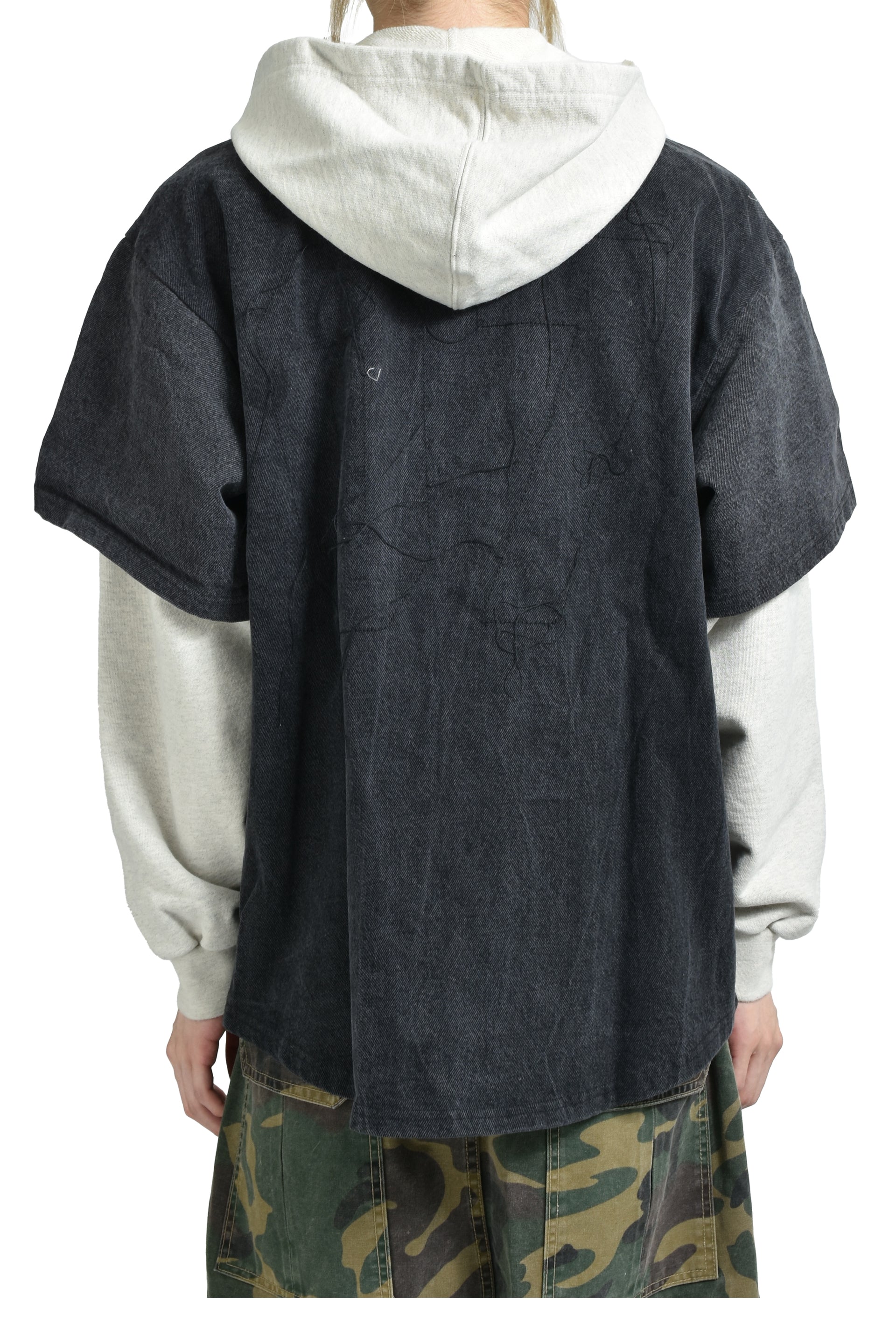 KNAPP RANCH BASEBALL HOODIE / BLK GRY
