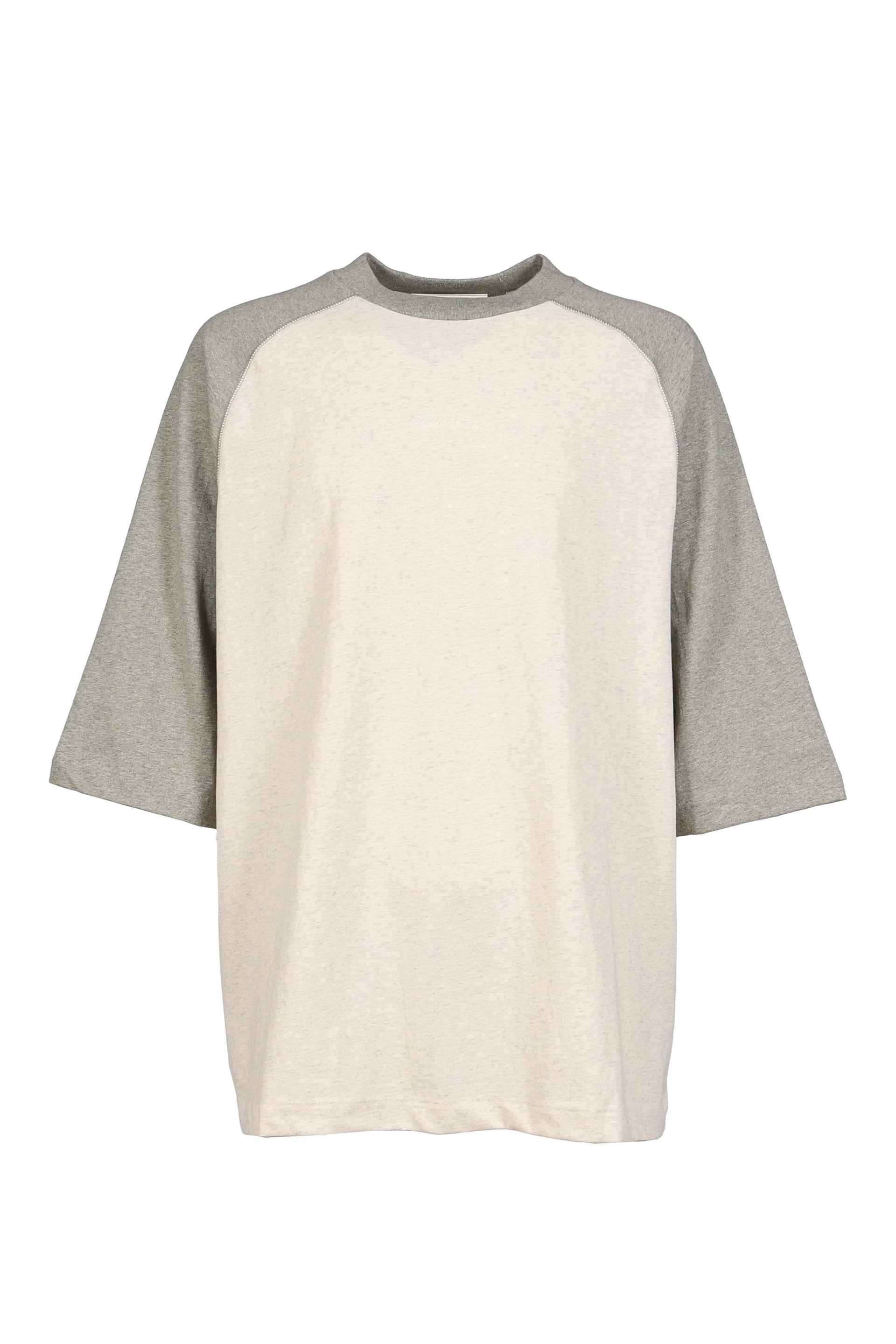 SIGNATURE BASEBALL TEE / OATMEAL/CONCRETE HEATHER