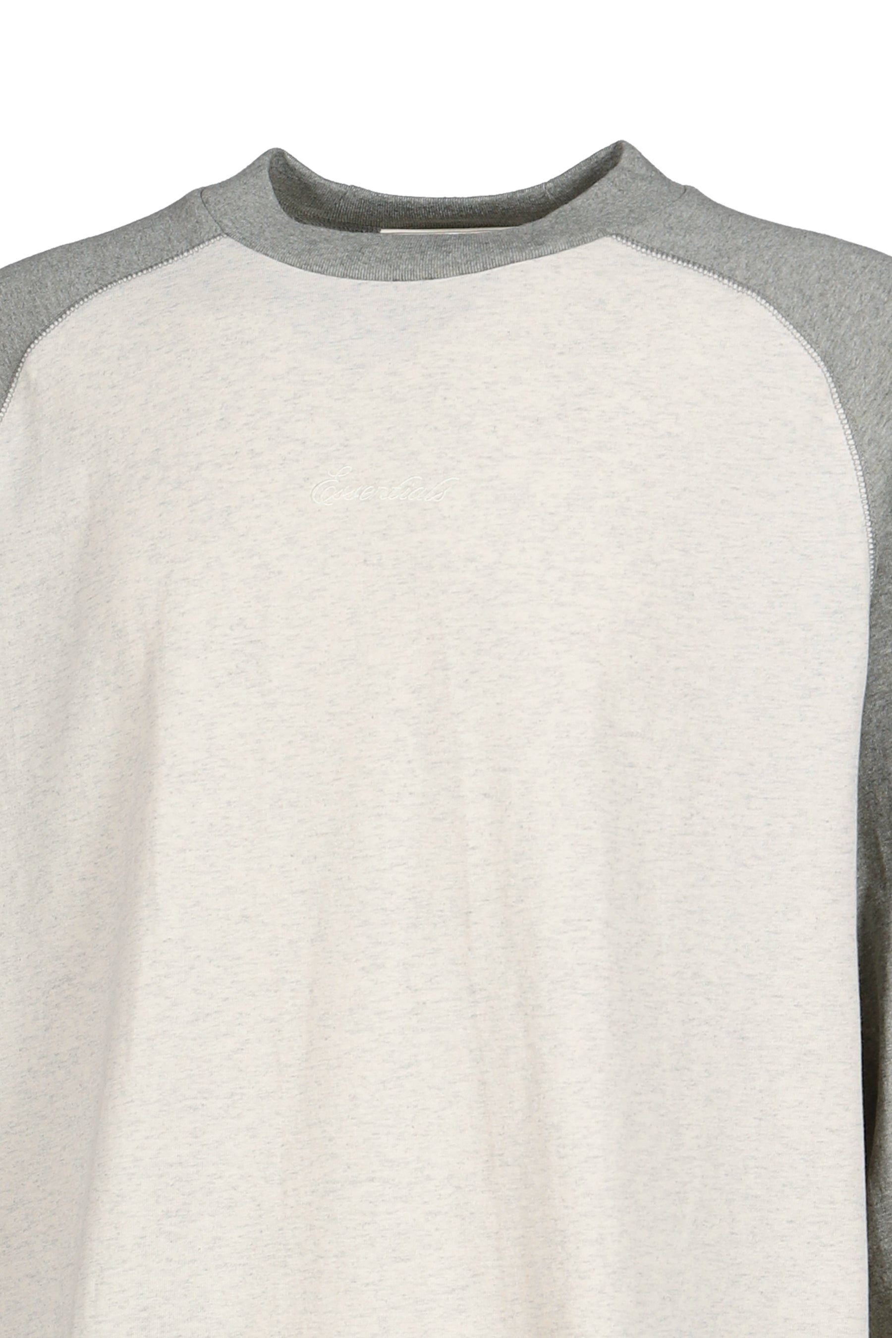SIGNATURE BASEBALL TEE / OATMEAL/CONCRETE HEATHER