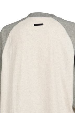 SIGNATURE BASEBALL TEE / OATMEAL/CONCRETE HEATHER