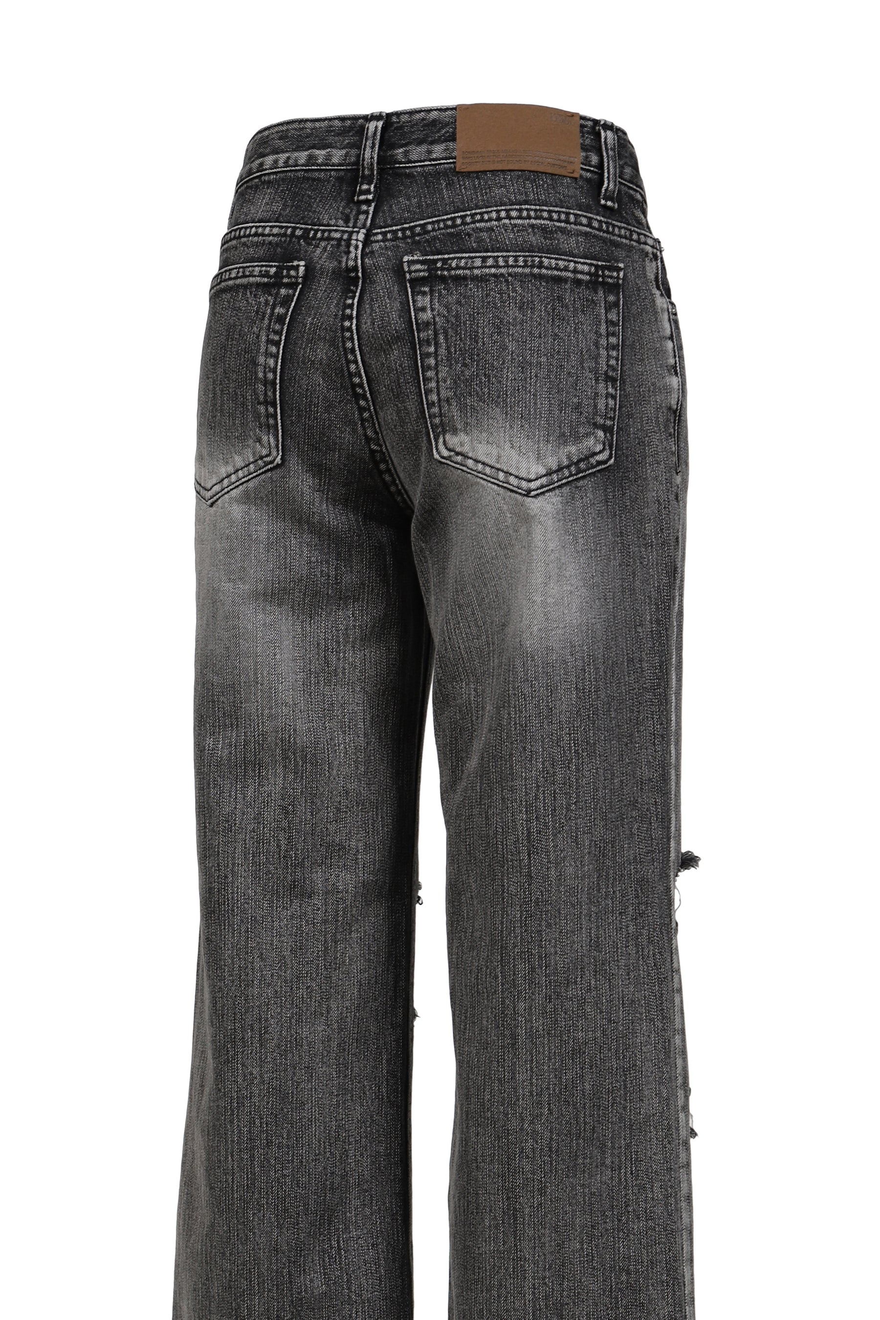 HIGHLIGHT DAMAGE WIDE PANTS / GRY