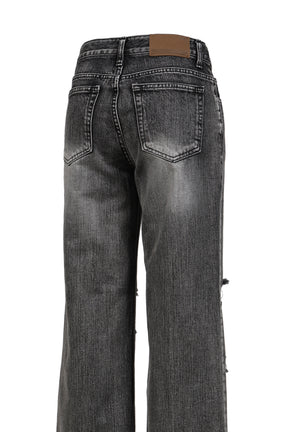 HIGHLIGHT DAMAGE WIDE PANTS / GRY