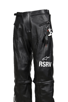 2.0 NEO BAT LEATHER PANTS / BLK