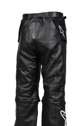 2.0 NEO BAT LEATHER PANTS / BLK