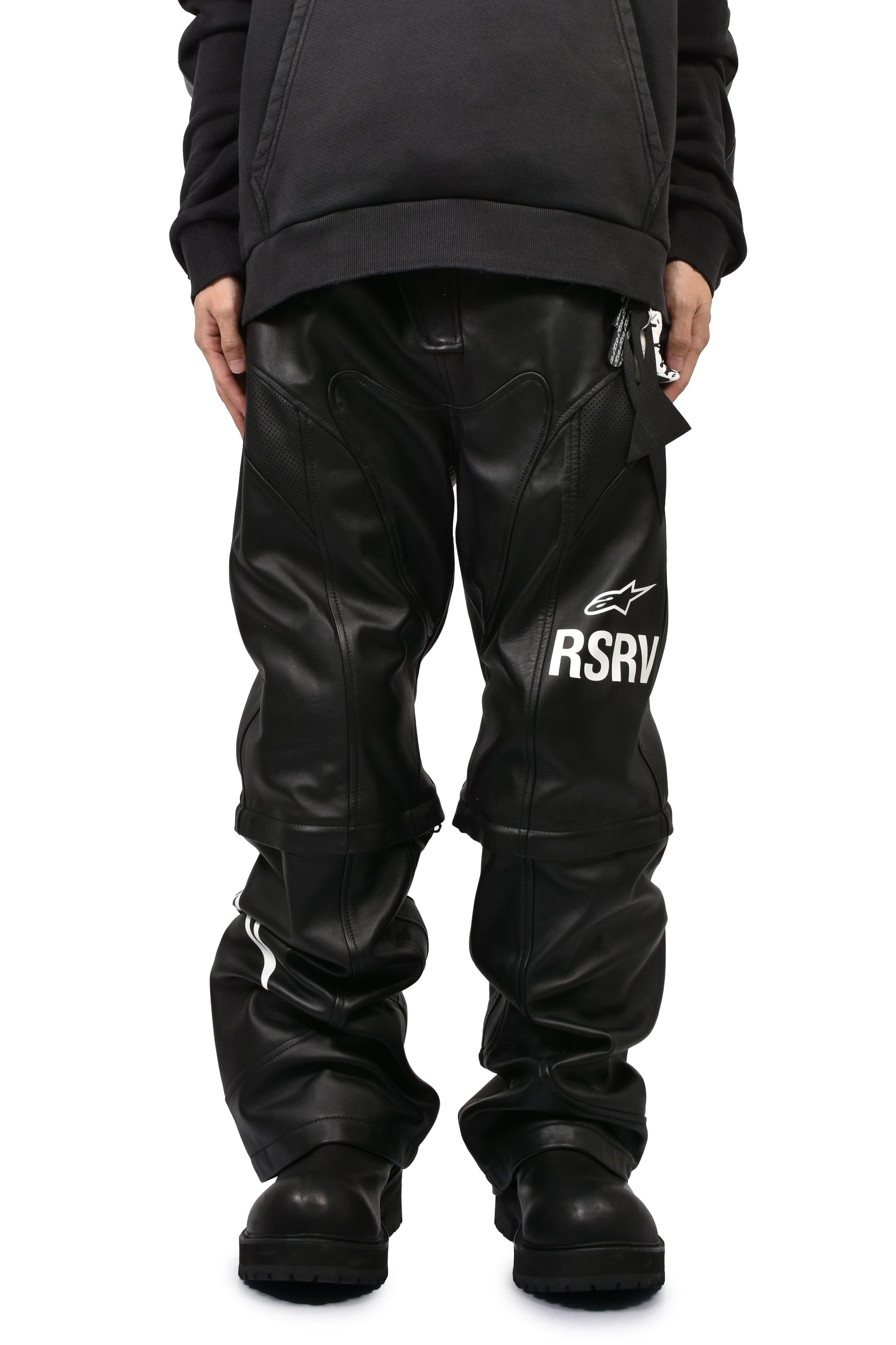 2.0 NEO BAT LEATHER PANTS / BLK