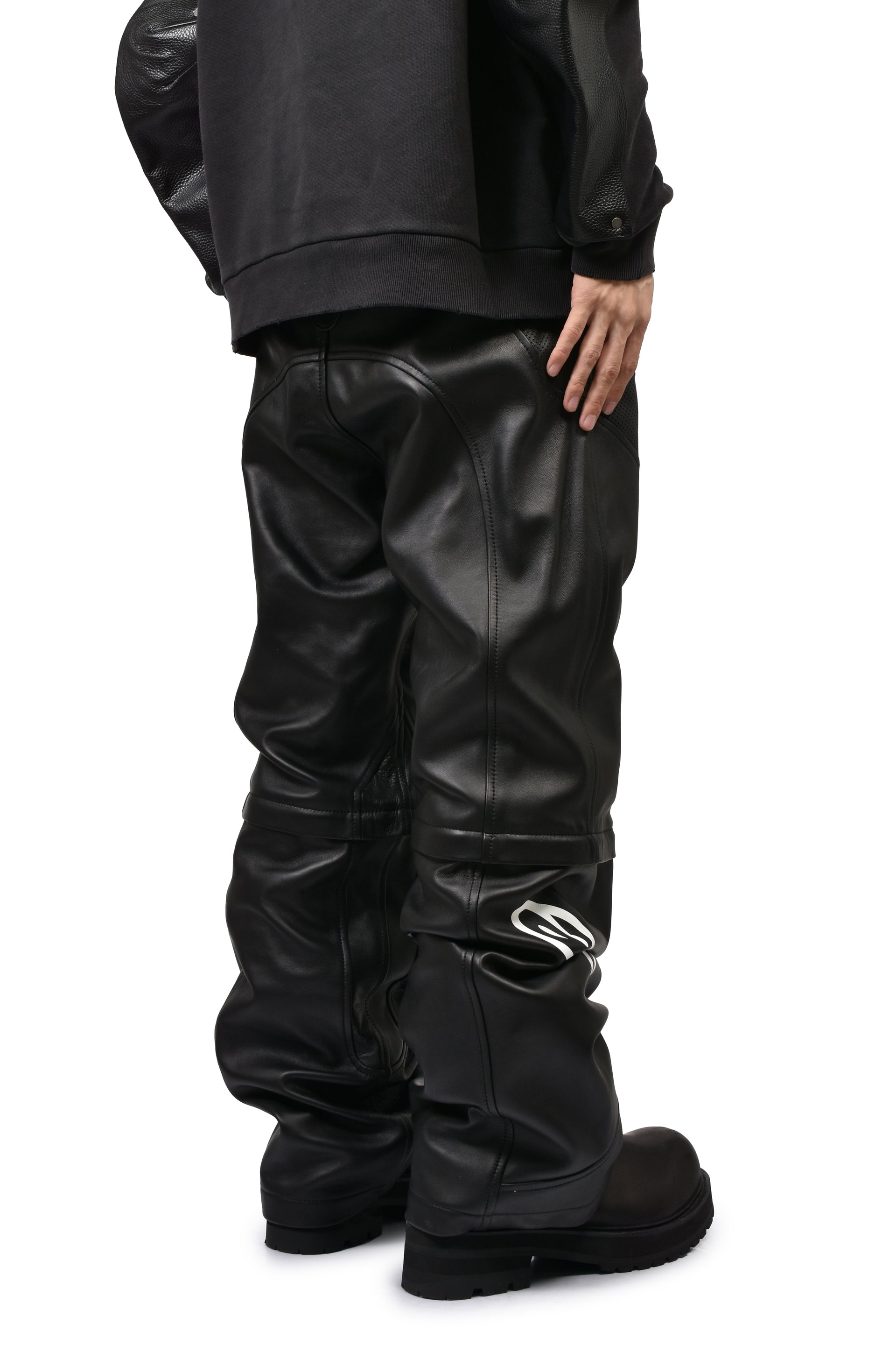2.0 NEO BAT LEATHER PANTS / BLK