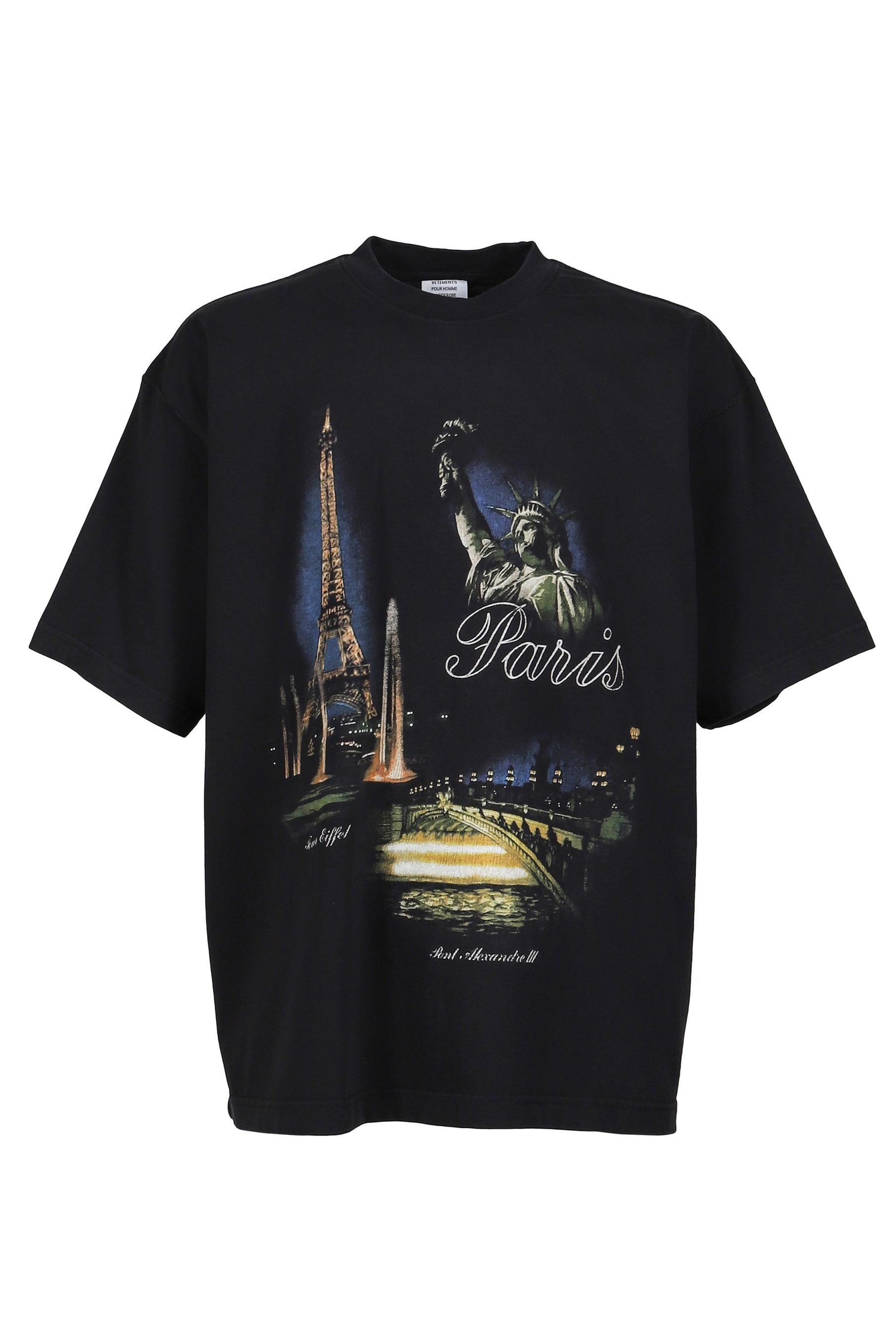 PARIS TOURIST T-SHIRT / BLK