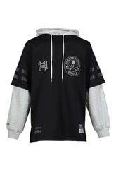 JY16966-CLBBLCK/MASTERMINDXM&N HOODED JERSEY / BLK