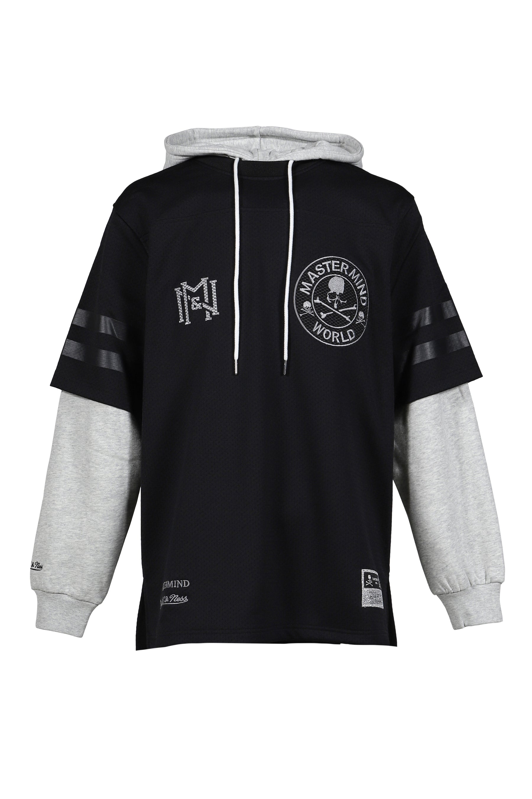 JY16966-CLBBLCK/MASTERMINDXM&N HOODED JERSEY / BLK